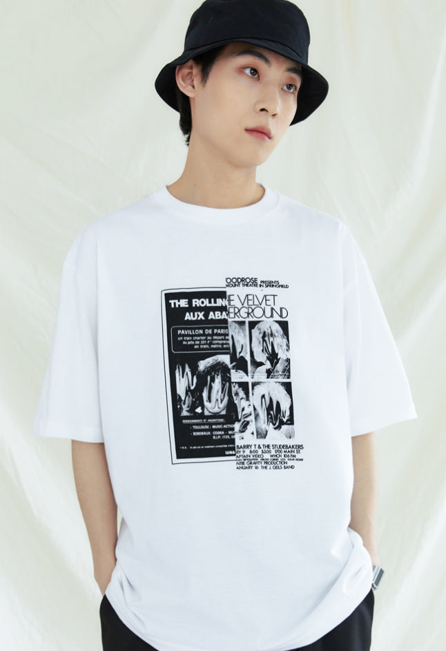 KND(ケイエンド) YUNCHIVES GRAPHIC T-SHIRTS WHITE