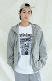 KND(ケイエンド) DIVING GRAPHIC T-SHIRTS WHITE