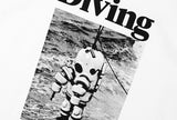 KND(ケイエンド) DIVING GRAPHIC T-SHIRTS WHITE