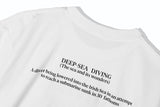 KND(ケイエンド) DIVING GRAPHIC T-SHIRTS WHITE