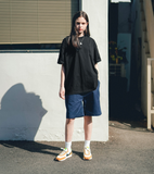 ティーダブリューエヌ(TWN) Odd Wide Short-Sleeved Black JEST3372