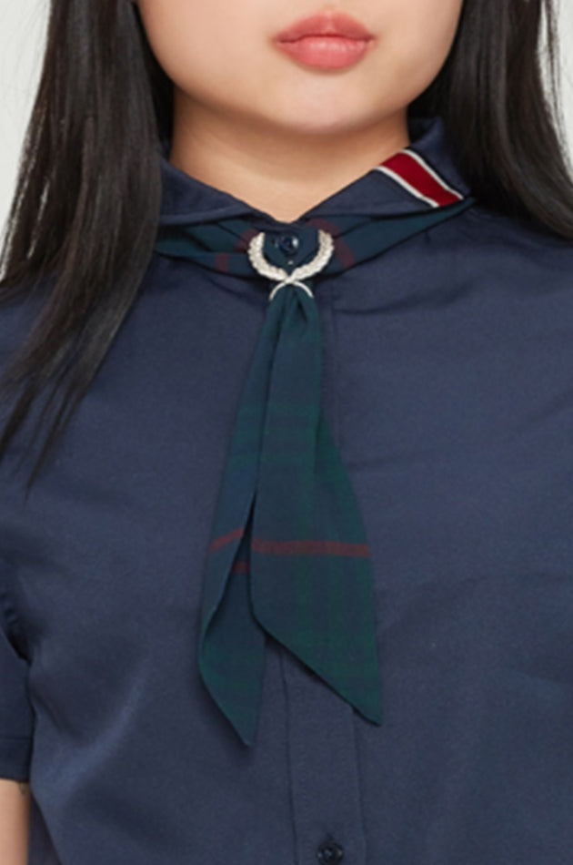 ロマンティッククラウン(ROMANTIC CROWN)   RELAX CHECK CRAVATE_NAVY