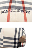 ロマンティッククラウン(ROMANTIC CROWN)  CLASSIC CHECK BALL CAP_OATMEAL