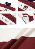 ロマンティッククラウン(ROMANTIC CROWN)  RMTC CLUB STRIPE POLO_BURGUNDY