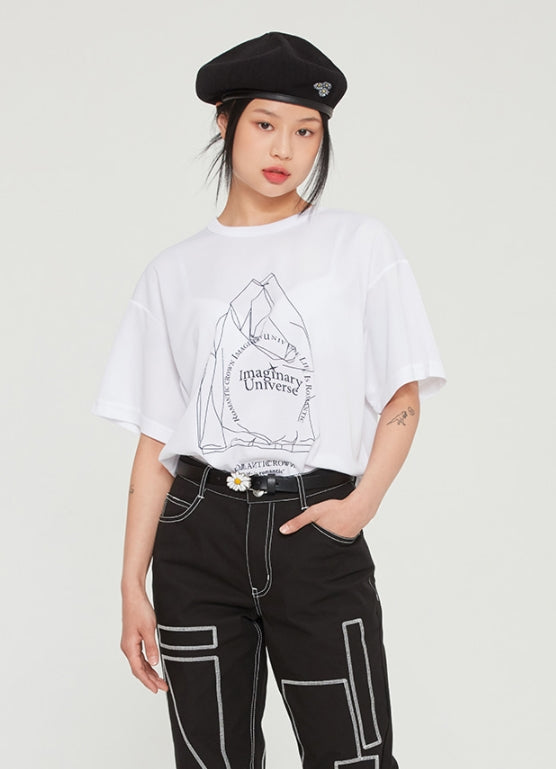 ロマンティッククラウン(ROMANTIC CROWN)  ENVELOPE TEE_WHITE