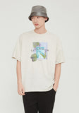 ロマンティッククラウン(ROMANTIC CROWN)  TROPICAL POOL TEE_MELANGE IVORY