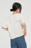 ロマンティッククラウン(ROMANTIC CROWN)  TROPICAL POOL TEE_MELANGE IVORY