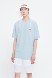 ベドインベド(BADINBAD) FAT LOGO TEE_SKY BLUE