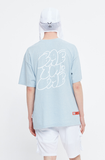 ベドインベド(BADINBAD) FAT LOGO TEE_SKY BLUE