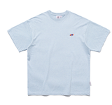 ベドインベド(BADINBAD) FAT LOGO TEE_SKY BLUE