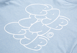 ベドインベド(BADINBAD) FAT LOGO TEE_SKY BLUE