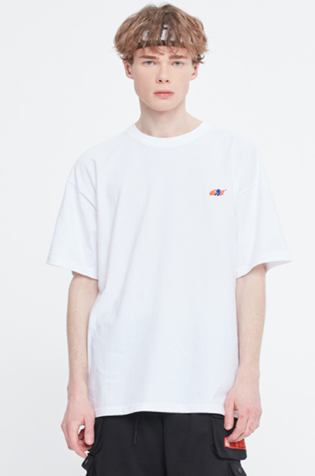 ベドインベド(BADINBAD) FAT LOGO TEE_WHITE