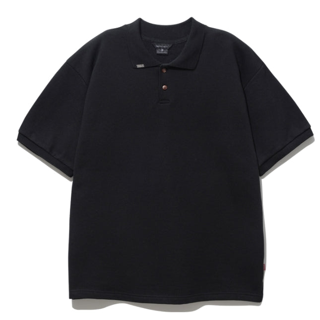ダブルユーブイプロジェクト(WV PROJECT) Mini Collar Short-Sleeved T-shirt Black MJST7497