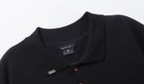 ダブルユーブイプロジェクト(WV PROJECT) Mini Collar Short-Sleeved T-shirt Black MJST7497