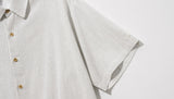 ダブルユーブイプロジェクト(WV PROJECT) Ritz Stripe Short-Sleeved Shirt Ivory MJSS7506