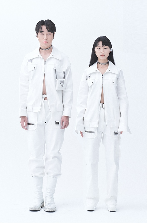 オージーオーディー(OZOD)  DENIM DROP JACKET_WHITE