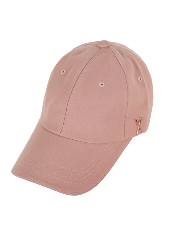 VARZAR(バザール) Rose Gold Stud Overfit Ball Cap pink