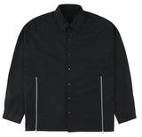 オーワイ(OY) 	CUTTING ZIPPER SHIRTS-BLACK