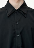 オーワイ(OY) DOUBLE COLLAR HALF SHIRTS-BLACK