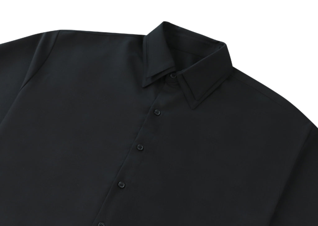 オーワイ(OY) DOUBLE COLLAR HALF SHIRTS-BLACK – UNDERSTUDY CLUB