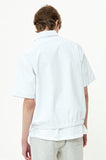 オーワイ(OY) NYLON ANORAK ZIPPER SHIRTS-WHITE