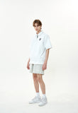 オーワイ(OY) NYLON ANORAK ZIPPER SHIRTS-WHITE