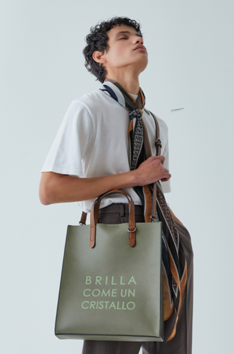 BBYB(ビービーワイビー) MARCE Slim Unisex Tote Bag (Sage Khaki)