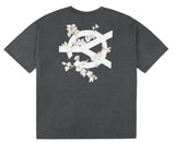 オーワイ(OY) 	PIGMENT CHERRY BLOSSOMS LOGO T-BLACK