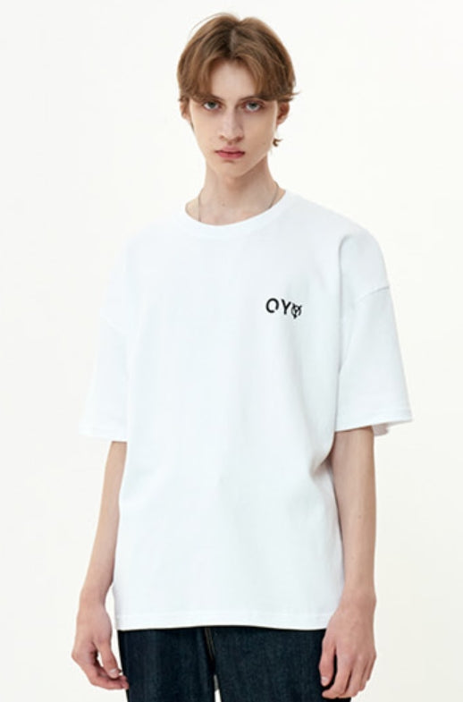 オーワイ(OY) EMBOSS LOGO T-WHITE