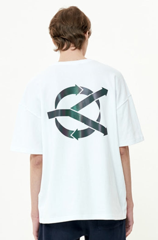 オーワイ(OY) REFLECTIVE LOGO T-WHITE