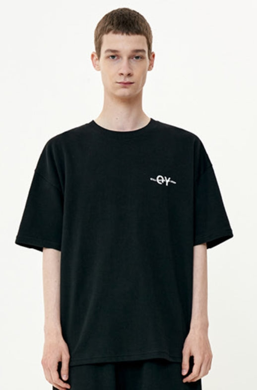 オーワイ(OY) WAVE LOGO ZIPPER T-BLACK