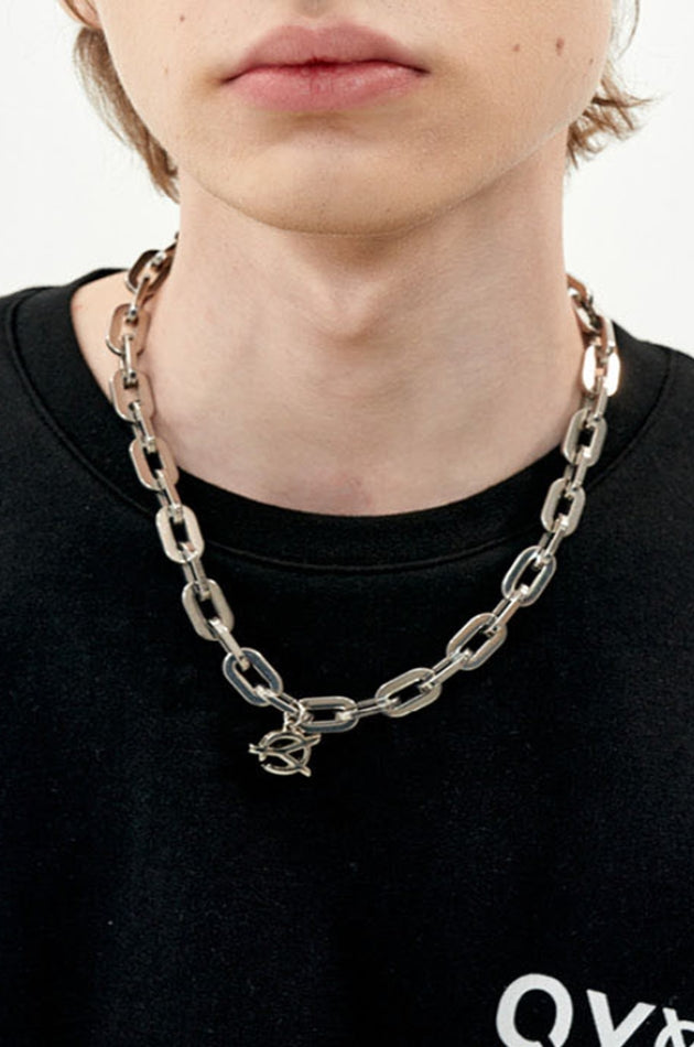 オーワイ(OY) CHAIN LINK LOGO NECKLACE