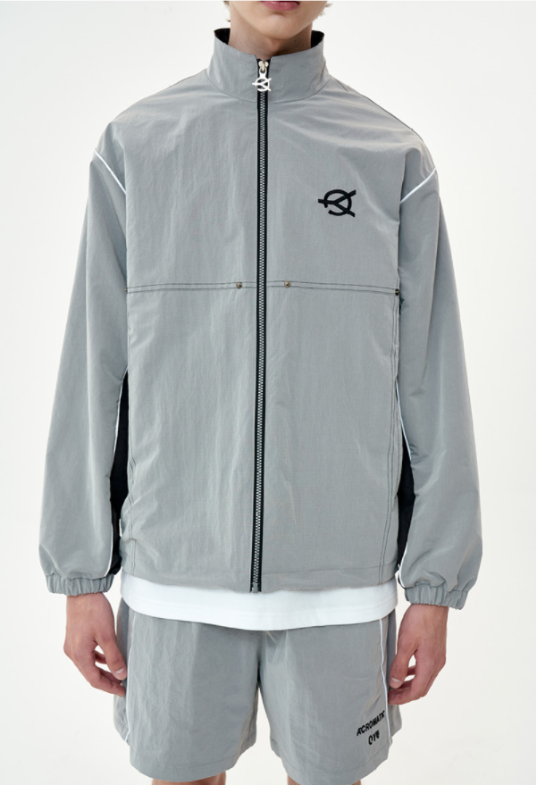 オーワイ(OY) SIDE BLOCK TRACK JACKET-GREY