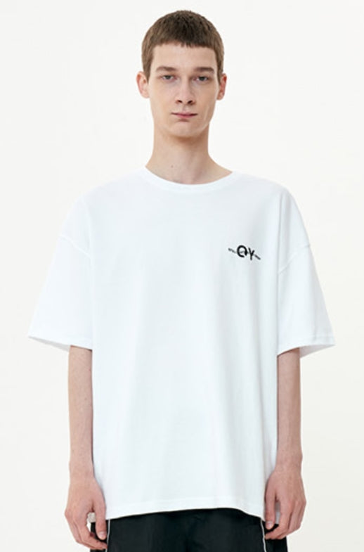 オーワイ(OY) WAVE LOGO ZIPPER T-WHITE