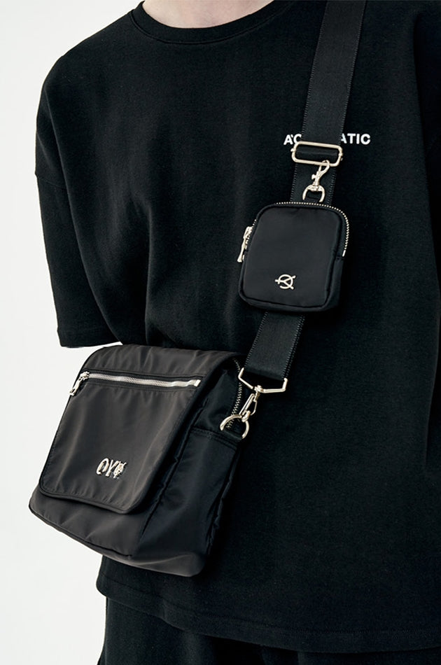 オーワイ(OY) LAYERED CROSS BAG-BLACK