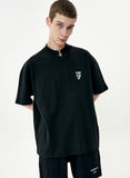 オーワイ(OY) HALF POLA ZIPPER T-BLACK