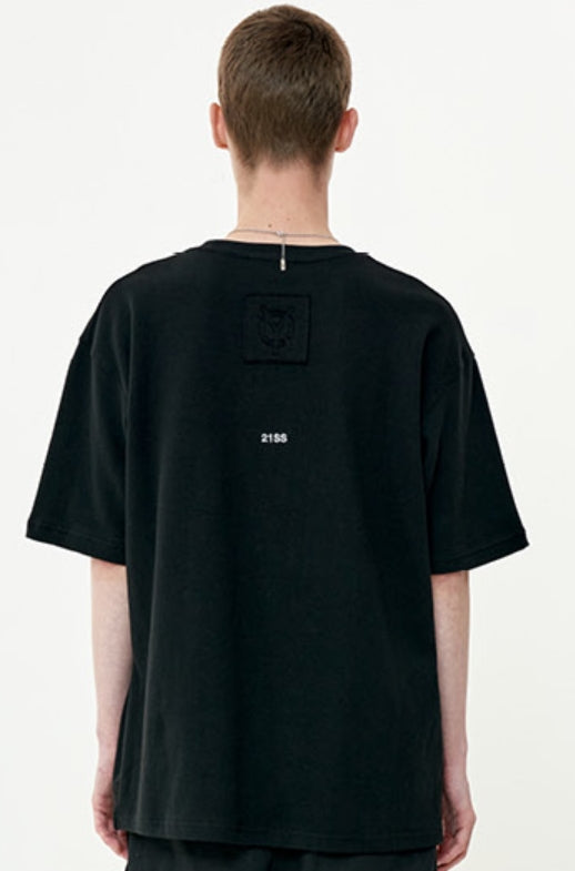 オーワイ(OY) CUTTING PATCH LOGO T-BLACK