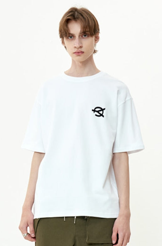 オーワイ(OY) CUTTING PATCH LOGO T-WHITE
