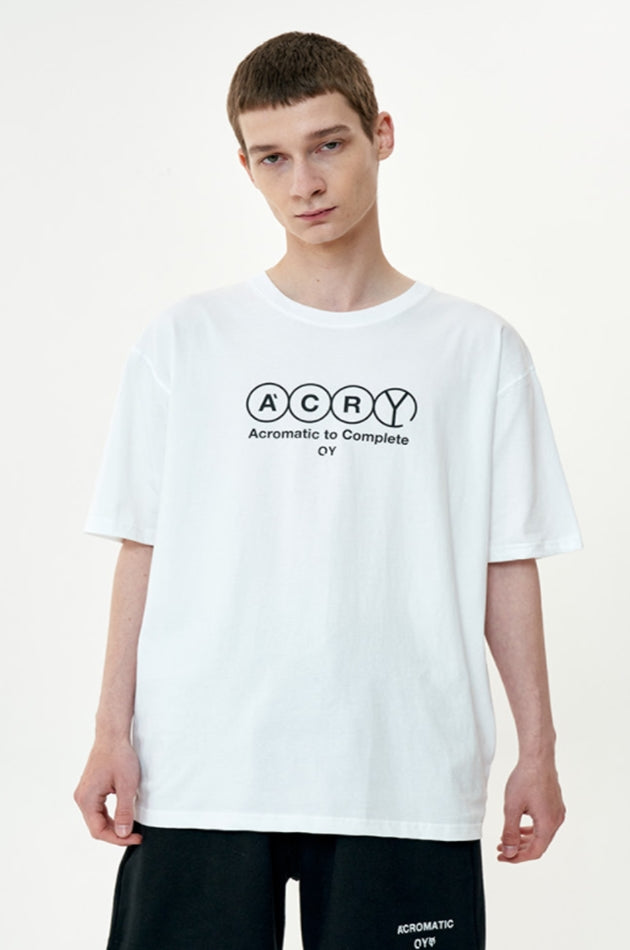 オーワイ(OY) ROUND SLOGAN T-WHITE