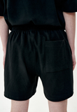 オーワイ(OY) BASIC SLOGAN HALF PANTS-BLACK