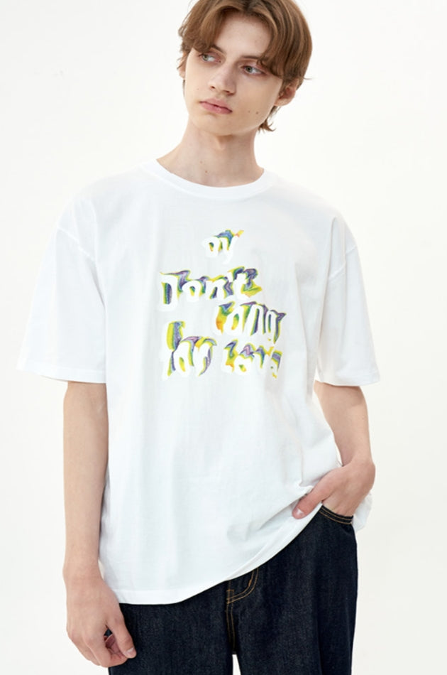 オーワイ(OY) BLUR WAVE LOGO T-WHITE