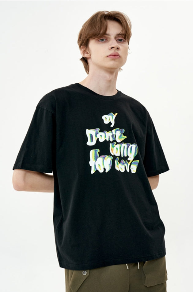 オーワイ(OY) BLUR WAVE LOGO T-BLACK