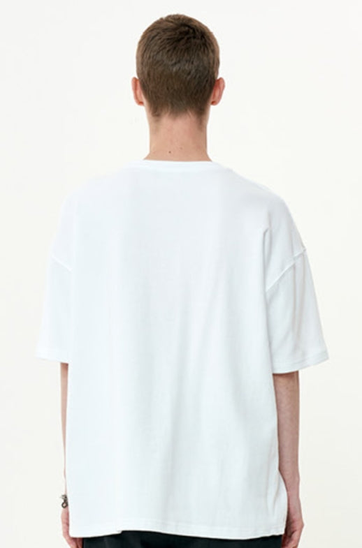 オーワイ(OY) EMBLEM SLOGAN LOGO T-WHITE