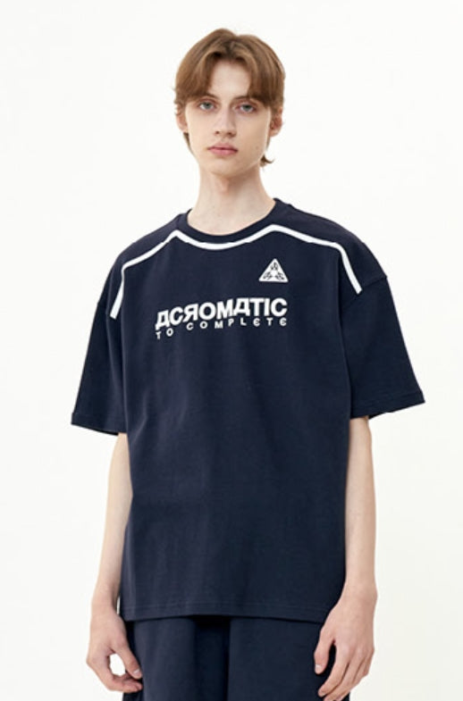 オーワイ(OY) EMBLEM SLOGAN LOGO T-NAVY