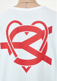 オーワイ(OY) HEART LOGO T-WHITE