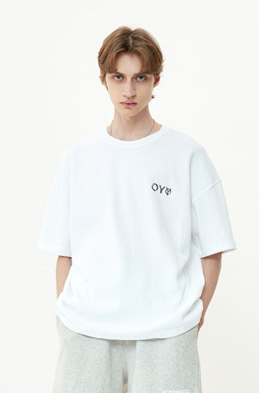 オーワイ(OY) METALLIC LOGO T-WHITE