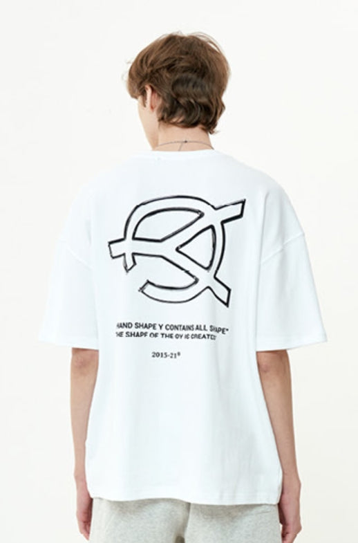 オーワイ(OY) METALLIC LOGO T-WHITE