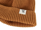 VARZAR(バザール)　rope pattern short beanie mustard