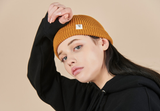 VARZAR(バザール)　rope pattern short beanie mustard