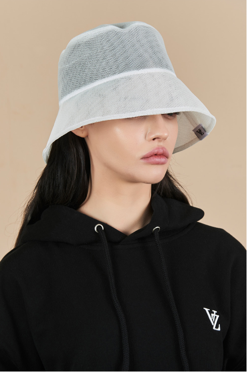 VARZAR(バザール)　Mash Bucket Hat White